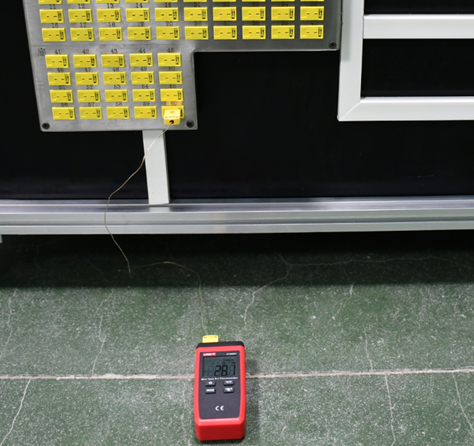 IEC 60335-1 Urządzenie gospodarstwa domowego Matowy, czarny, malowany narożnik testowy ogrzewania 0