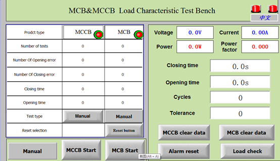 IEC60898-1 Maszyna do testowania mechanicznego i elektrycznego życia wyłącznika 0