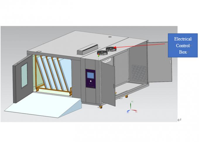 Wchodzenie w komorę badawczą ciepła o stałej wilgotności do badania paneli słonecznych IEC60068-2 4