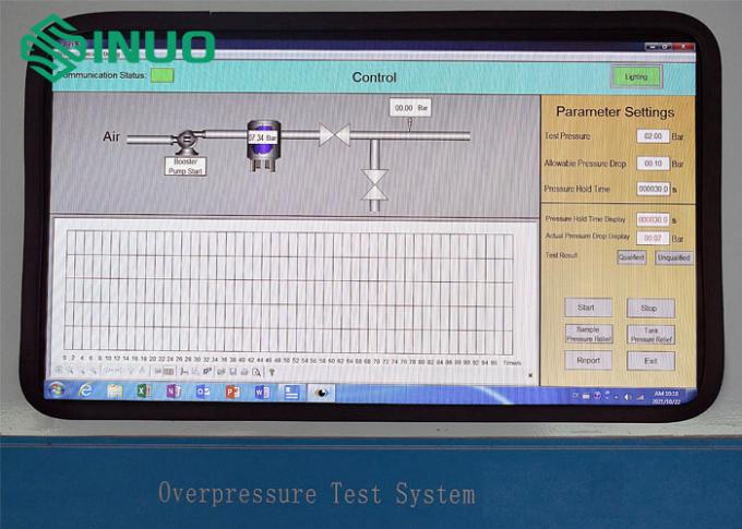 IEC 62196-3 Test szczelności pojazdu elektrycznego System testowania nadciśnienia 1