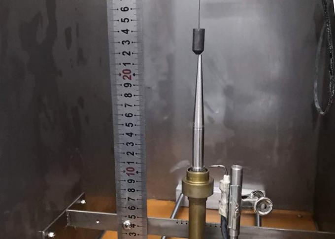 IEC60332-1-2 Pojedynczy izolowany drut lub kabel 1kW 45 ° Pionowa komora testowa ze stali nierdzewnej 2