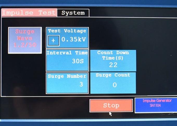 IEC 62368-1, klauzula 5.4.2 Generator napięć impulsowych 2 Rezystancje wewnętrzne 12,5 kV 0