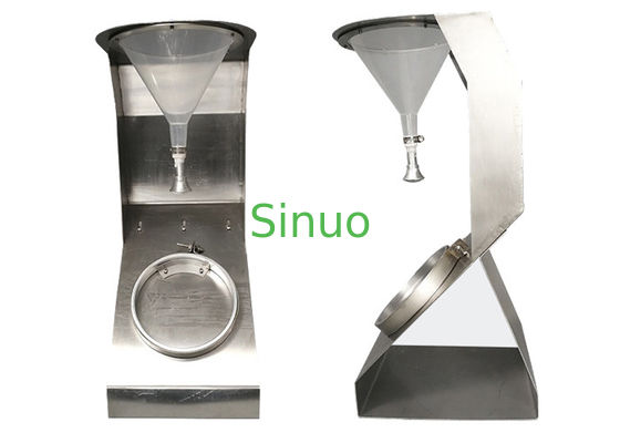 Jakość  150mm Medical Material Tester With PP Funnel Stainless Steel Specimen Holder fabryka